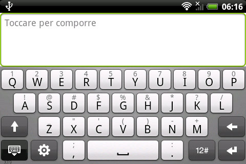 Tastiera Android (landscape)
