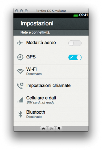 Firefox OS Simulator 1